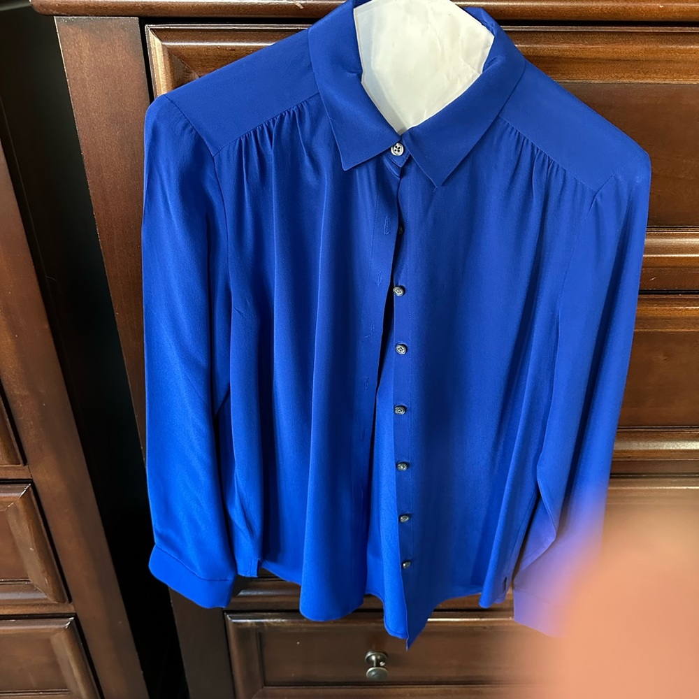 Ann Taylor Women's Royal Blue Blouse